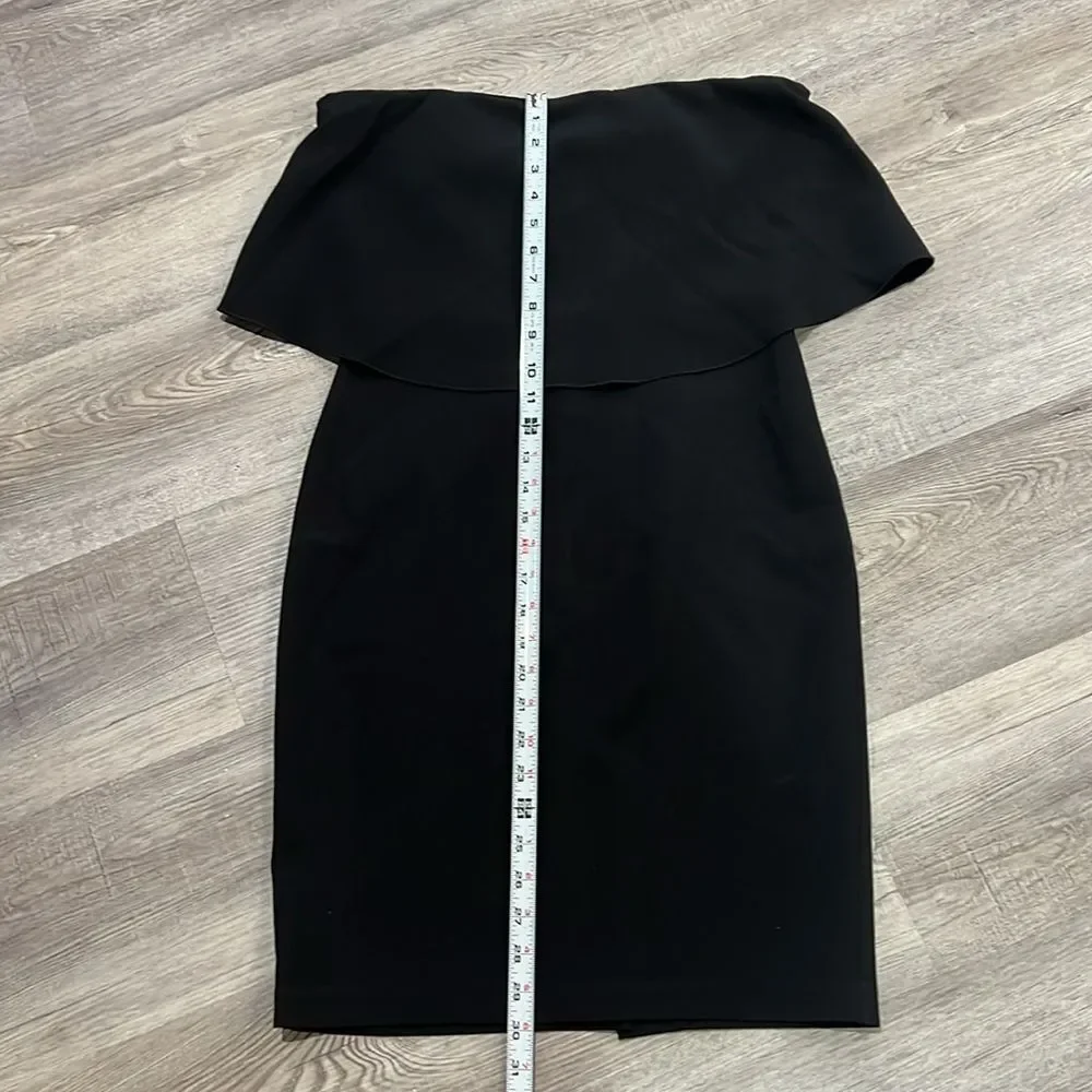 Black Strapless Cocktail Dress by With Popover Bodice Socialite Size M - Picture 7 of 11